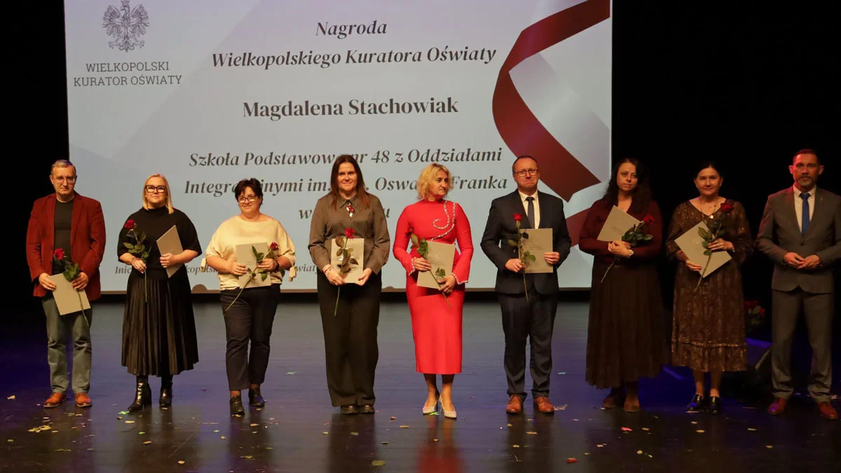 Poznańska gala wręczania nagród wielkopolskiego kuratora oświaty i MEN z okazji Dnia Edukacji Narodowej