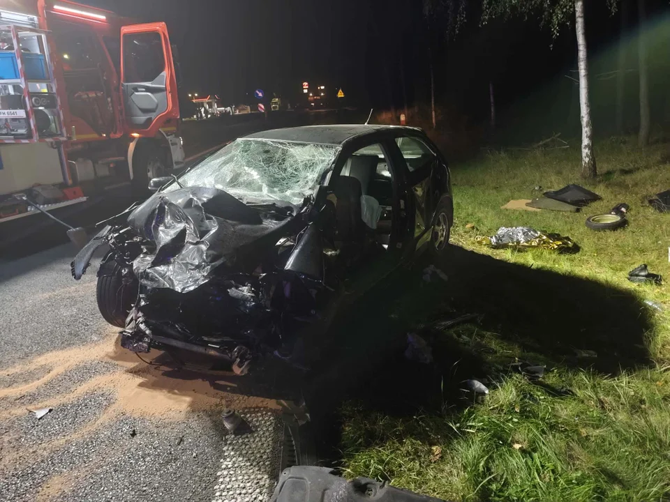 Śmiertelny wypadek niedaleko Leszna