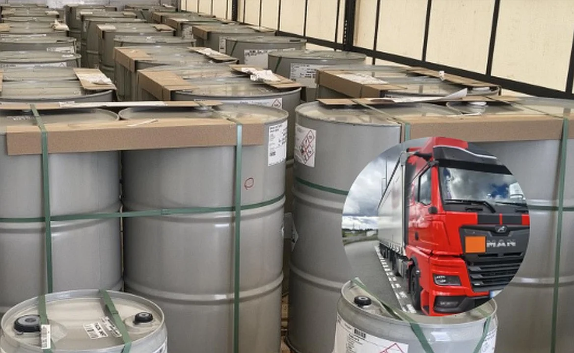 Niebezpieczny transport przez region. Kierowca wpadł na kontroli