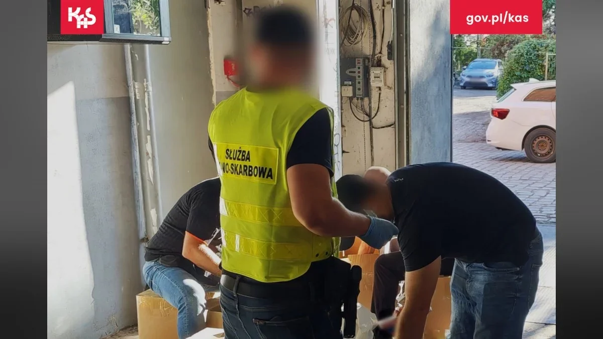 Nielegalny magazyn, zatrzymani obcokrajowcy i potencjalne milionowe straty